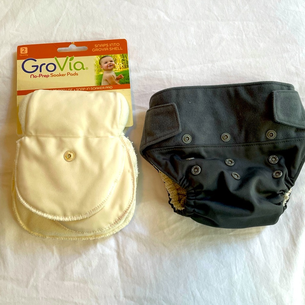 Grovia Cloth Diaper & new pads